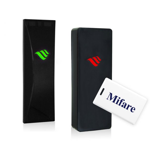 RFID Reader UR220 Mifare 7 colored LED I/F RS232
I/F Wiegand 26 bit
